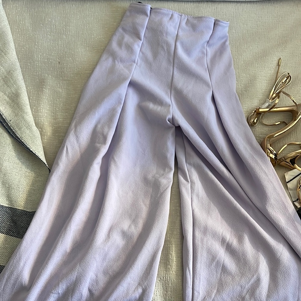 Lilac wide leg trouser never worn